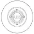 Тормозной диск перед. Audi 100/80 (82-92) A.B.S. 15746 (фото 1)