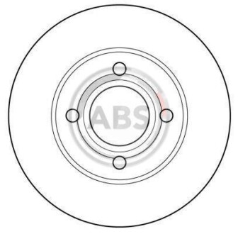 Гальмівний диск перед. Audi 100/80 (82-92) A.B.S. 15746