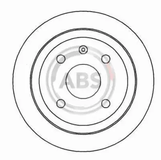 Гальмівний диск задн. Astra/Vectra/Nubira/Orion 96-05 A.B.S. 16928