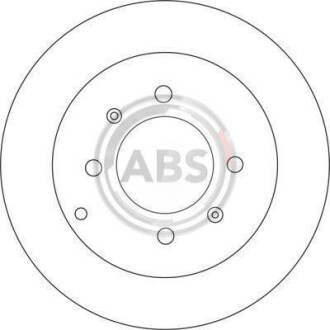 Тормозной диск задн. Sonata/Optima/Matrix/Elantra/Sonata/Magentis/Optima 98- A.B.S. 17207