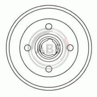 Гальмівний барабан задн. Polo/Caddy/Golf/Vento/Passat/Jetta 75-04 A.B.S. 2325-S
