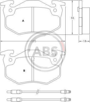 Колодки тормозные V6 (82-94) A.B.S. 36503