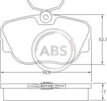 Колодки гальмівні BMW E30 задн. A.B.S. 36664