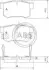 Тормозные колодки зад. Civic 98-/Accord 90-03 (Akebono) (47,8x88,9x14,5) A.B.S. 36757 (фото 1)