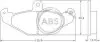 Тормозные колодки зад. Лагуна I 93-01 (brembo) (125,9x58,4x14,8) A.B.S. 36788 (фото 1)