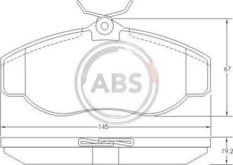 Тормозные колодки пер. Discovery/Range Rover 94-04 A.B.S. 36941