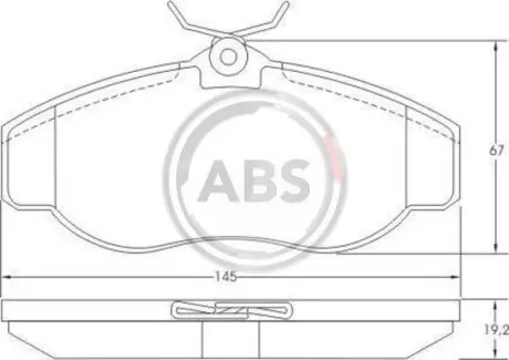 Тормозные колодки пер. Discovery/Range Rover 94-04 A.B.S. 36941
