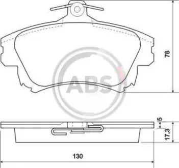 Тормозные колодки пер. S40/V40 95-04 A.B.S. 37020