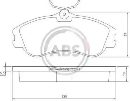 Тормозные колодки пер. Berlingo/Partner 96-01 (Lucas) A.B.S. 37152