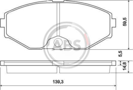 Колодки тормозные пер. Cefiro/Maxima/QX/J Series/Q45 89-03 A.B.S. 37161