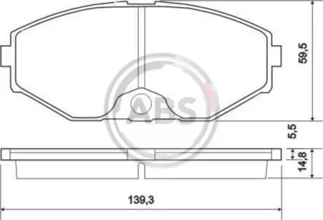 Колодки гальмівні пров. Cefiro/Maxima/QX/J Series/Q45 89-03 A.B.S. 37161