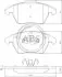 Тормозные колодки перед. Citroen C4/Peugeot 207/208/307/308/Jetta IV 07- A.B.S. 37429 (фото 1)