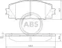 Тормозные колодки пер. Toyota Yaris 07-(akebono) A.B.S. 37542 (фото 1)