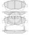 Гальмівні колодки пер. Toyota Avensis 08- (bosch) (150,8x62,5x19,5) A.B.S. 37722 (фото 1)