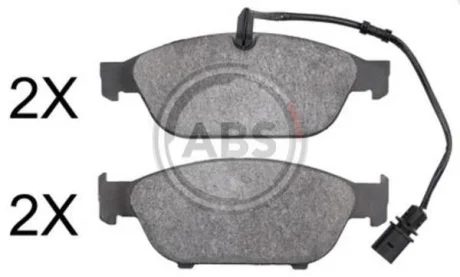 Комплект гальмівних колодок A.B.S. 37864
