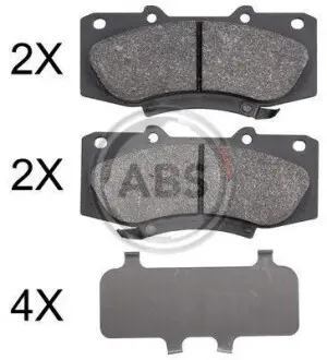 Колодки гальмівні перед. Hilux (05-15) A.B.S. 37881