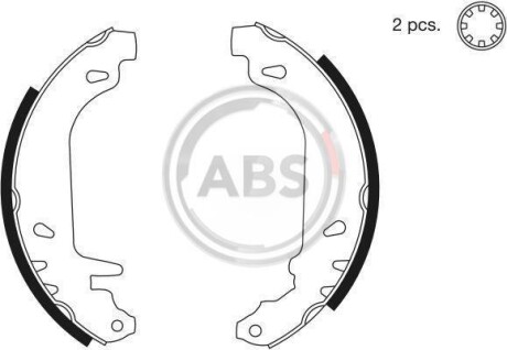 Гальмівні колодки зад. Clio/Rapid/Twingo (81-07) A.B.S. 8135 (фото 1)