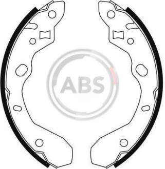 Гальмівні колодки зад. Protege/323 98-04 A.B.S. 9066