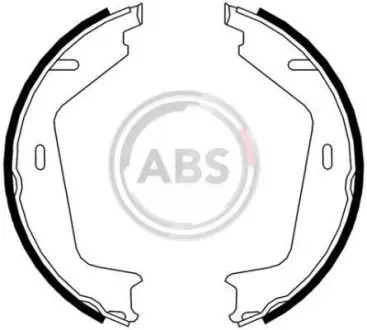 Колодки ручного гальма Volvo S80 99-/ V70 97-11/ XC70 97- / XC90 02-14 (TRW) A.B.S. 9071
