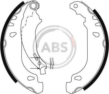 Гальмівні колодки зад. Peugeot 206 98- (Bosch) A.B.S. 9124