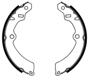 Гальмівні колодки, барабанні ABE C08012ABE