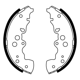 Тормозные колодки, барабанные ABE C08023ABE