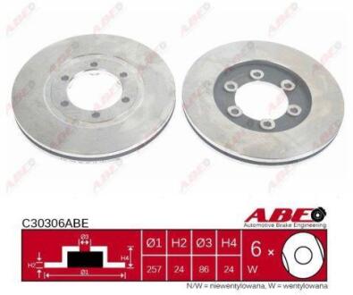Гальмівний диск ABE C30306ABE