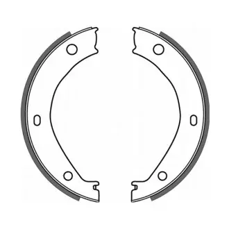 Тормозные колодки, барабанные ABE CRB002ABE