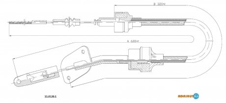 Трос сцепления ADRIAUTO 1101201