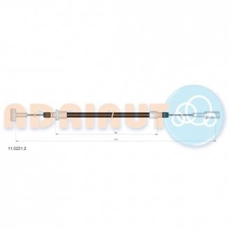 Трос остановочных тормозов ADRIAUTO 1102212