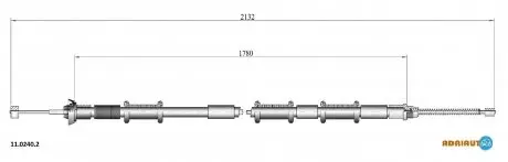 Трос зупиночних гальм ADRIAUTO 1102402
