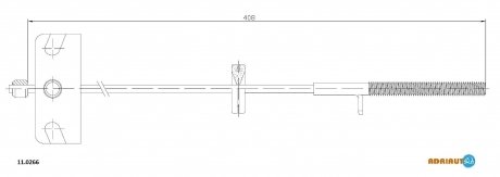 Трос остановочных тормозов ADRIAUTO 110266