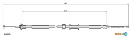 Трос остановочных тормозов ADRIAUTO 1102681