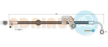 FIAT Гальмівний шланг ліворуч FREEMONT 2.0-3.6 11-15 ADRIAUTO 11.1261.1