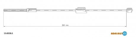 Трос зупиночних гальм ADRIAUTO 1302181