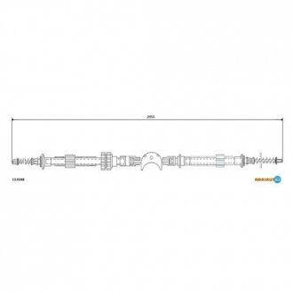 Трос ручного гальма ADRIAUTO 13.0248