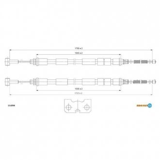 Трос ручного тормоза ADRIAUTO 13.0294