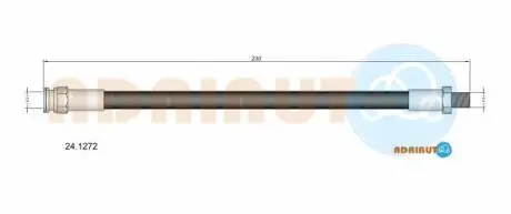 MITSUBISH шланг гальм. задн. LANCER -13 ADRIAUTO 24.1272