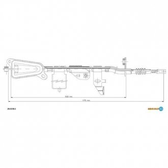 Трос ручного гальма ADRIAUTO 28.0238.1
