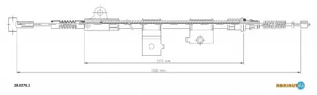 Трос зупиночних гальм ADRIAUTO 2802761