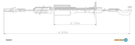 OPEL трос зчеплення Rekord E 1,7-2,0 ADRIAUTO 33.0127