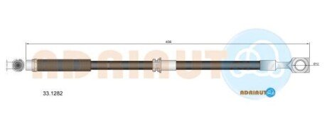 OPEL шланг гальмів.передн. Vectra C 02- ADRIAUTO 33.1282