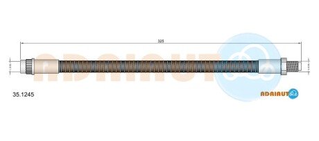 CITROEN шланг гальмівний передн. Citroen Saxo, Evasion ADRIAUTO 35.1245