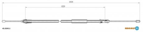 Трос остановочных тормозов ADRIAUTO 41.0245.1