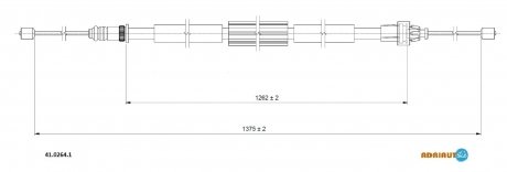 Трос остановочных тормозов ADRIAUTO 4102641