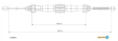 Трос зупинних гальм ADRIAUTO 4102651