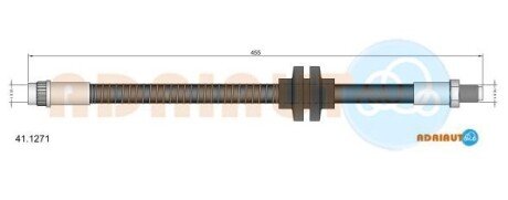 RENAULT шланг гальмівний передн. Megane II -05 ADRIAUTO 41.1271