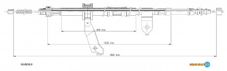 Трос зупиночних гальм ADRIAUTO 5202102