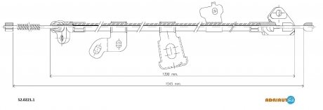 Трос зупиночних гальм ADRIAUTO 5202211