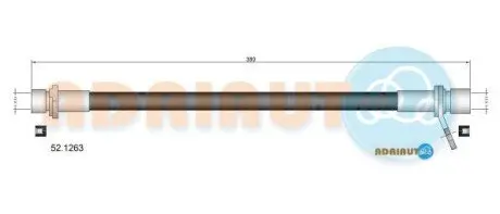 TOYOTA шланг гальмівний задн. пр. Avensis -00 ADRIAUTO 52.1263